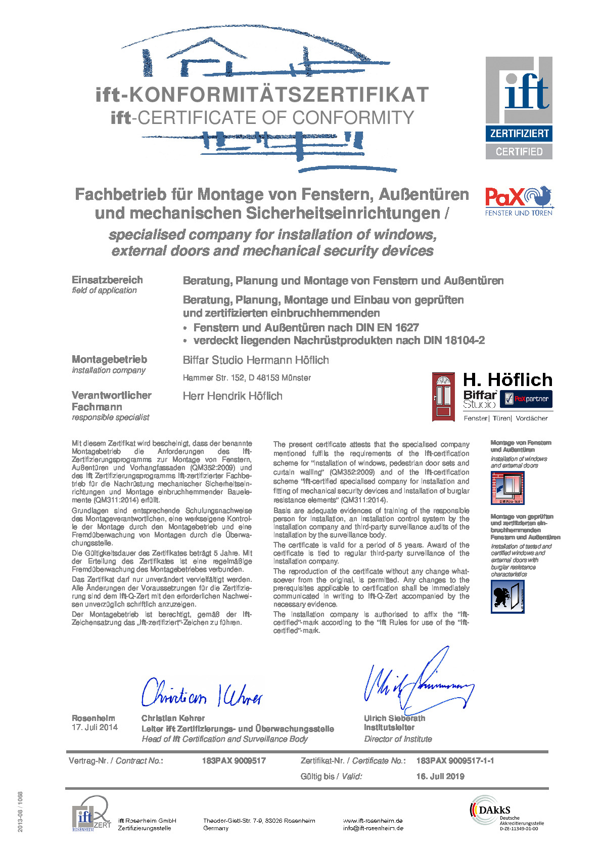 zertifikat_1839009517-1-1_20140717_hoeflich.pdf Vorschaubild von Dokument: zertifikat_1839009517-1-1_20140717_hoeflich.pdf